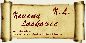 Nevena Lasković vizit kartica